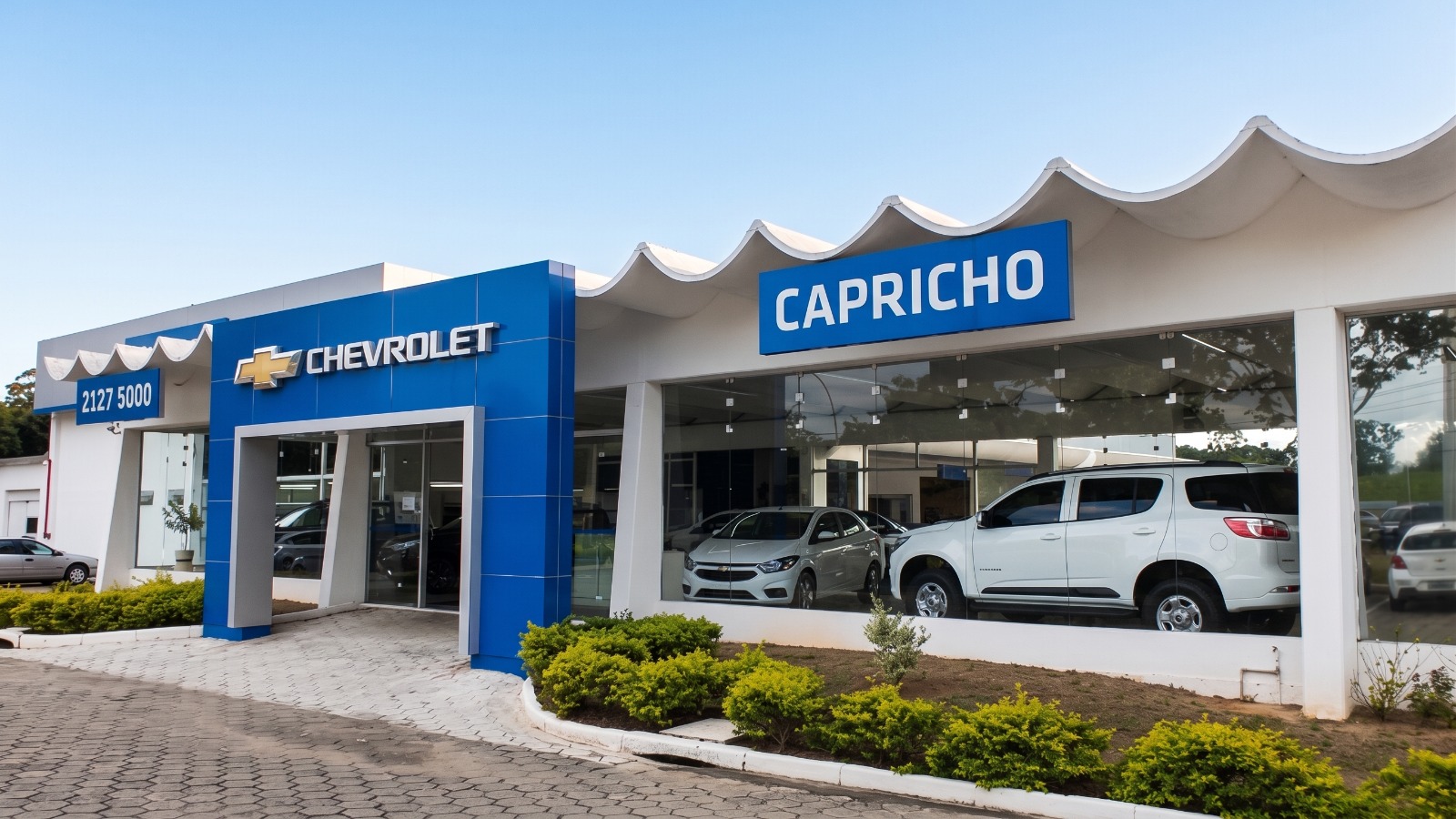 Fachada da concessionária Capricho Chevrolet